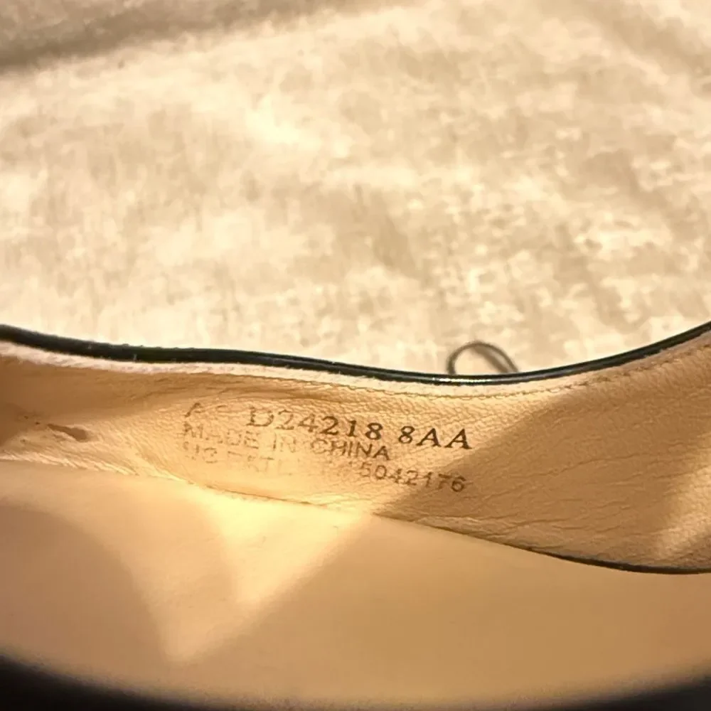Cole Haan Black Patent Slingback Heels